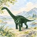 CUPUZ 3D  Paper Puzzle Brachiosaurus Dinosaur Model Kit Educational toy gift for Children Wholesale OEM/ODM Custom